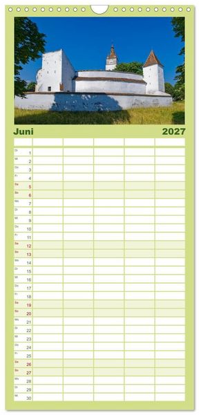 Produktbild: Familienplaner 2027 - Siebenb&uuml;rgen und das Fagaras Gebirge mit 5 Spalten (Wandkalender, 21 x 45 cm) CALVENDO