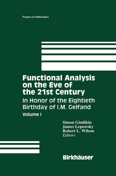 Produktbild: Functional Analysis on the Eve of the 21st Century