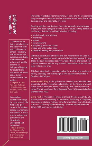 Produktbild: Histories of Crime