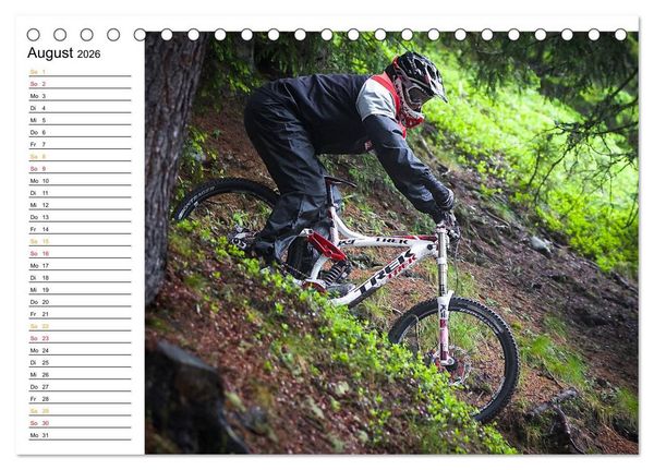 Produktbild: Mountainbike Freeride Momente (Tischkalender 2026 DIN A5 quer), CALVENDO Monatskalender