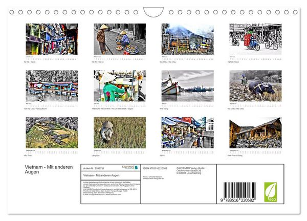 Produktbild: Vietnam - Mit anderen Augen (Wandkalender 2026 DIN A4 quer), CALVENDO Monatskalender