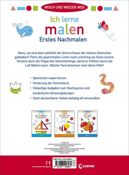 Produktbild: Wisch und wieder weg - Ich lerne malen 3+