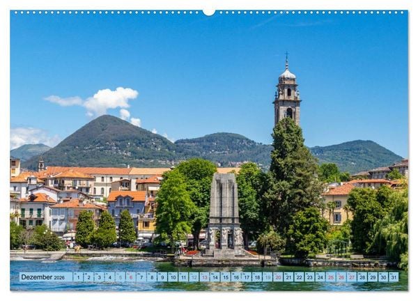 Produktbild: Italiens romantische Seen (hochwertiger Premium Wandkalender 2026 DIN A2 quer), Kunstdruck in Hochglanz