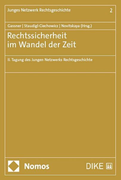 Produktbild: Rechtssicherheit im Wandel der Zeit