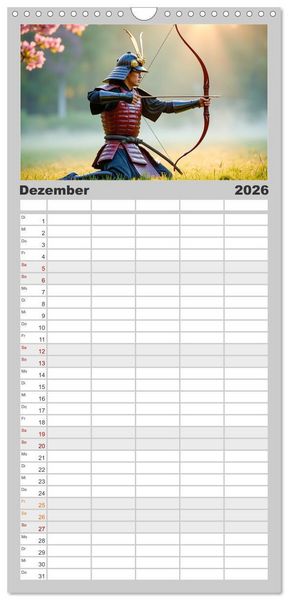 Produktbild: Familienplaner 2026 - Krieger - Im Wandel der Zeit mit 5 Spalten (Wandkalender, 21 x 45 cm) CALVENDO