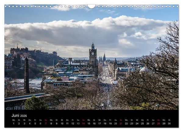 Produktbild: EDINBURGH. Blick. Licht. Wetter. (Wandkalender 2026 DIN A3 quer), CALVENDO Monatskalender