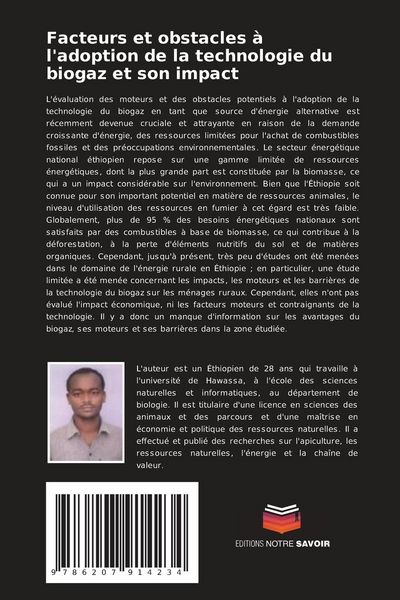 Produktbild: Facteurs et obstacles &agrave; l'adoption de la technologie du biogaz et son impact