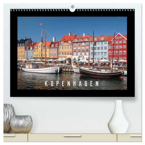 Produktbild: Kopenhagen (hochwertiger Premium Wandkalender 2026 DIN A2 quer), Kunstdruck in Hochglanz