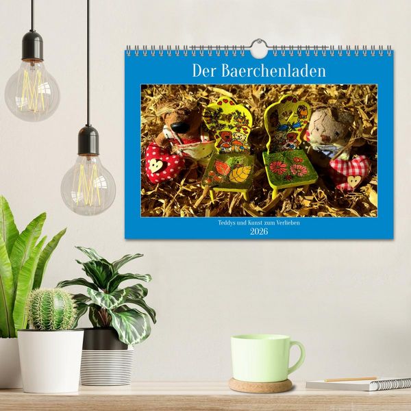 Produktbild: Der Baerchenladen, Teddys und Kunst zum Verlieben (Wandkalender 2026 DIN A4 quer), CALVENDO Monatskalender