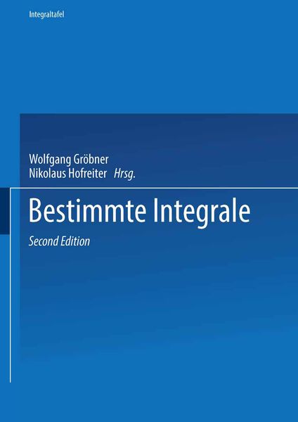 Produktbild: Zweiter Teil Bestimmte Integrale