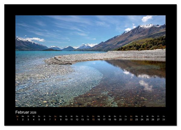 Produktbild: Neuseeland - Wunderwelt der Natur (Wandkalender 2026 DIN A4 quer), CALVENDO Monatskalender
