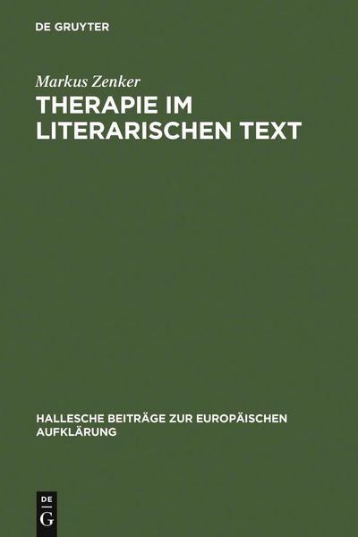 Produktbild: Therapie im literarischen Text