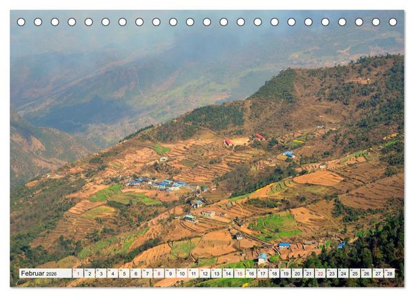 Produktbild: Traumtrekking in NEPAL (Tischkalender 2026 DIN A5 quer), CALVENDO Monatskalender