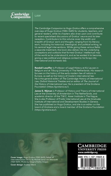 Produktbild: The Cambridge Companion to Hugo Grotius