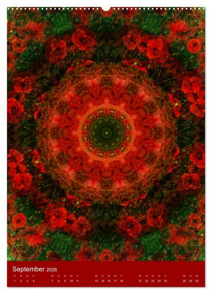 Produktbild: Meditative Pflanzenmandalas (Wandkalender 2026 DIN A2 hoch), CALVENDO Monatskalender