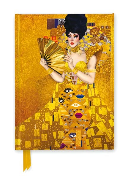 Produktbild: Premium Notizbuch DIN A5: Art of Drag, Portr&auml;t einer goldenen K&ouml;nigin