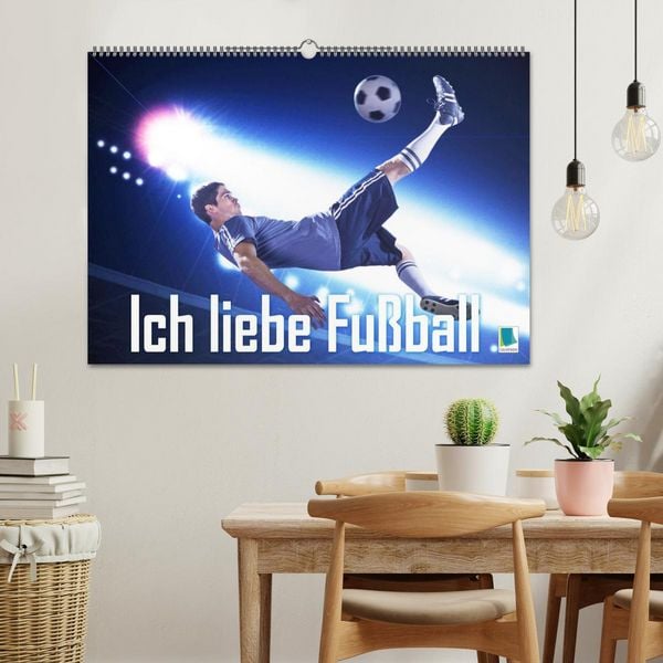 Produktbild: Ich liebe Fu&szlig;ball (Wandkalender 2027 DIN A2 quer), CALVENDO Monatskalender