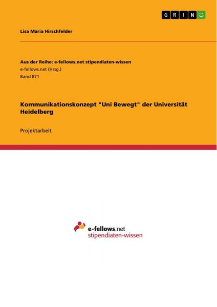 Produktbild: Kommunikationskonzept "Uni Bewegt" der Universit&auml;t Heidelberg