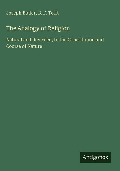 Produktbild: The Analogy of Religion