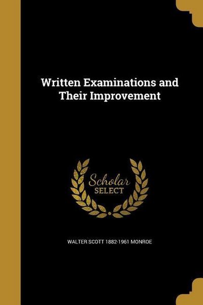 Produktbild: Written Examinations and Their Improvement