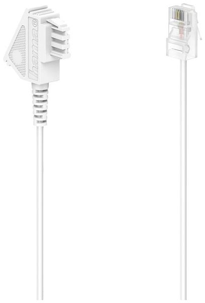 Produktbild: hama 00201120 DSL-Box-Kabel, TAE-F-Stecker - Modular-Stecker 8p2c, 10 m, Wei&szlig;