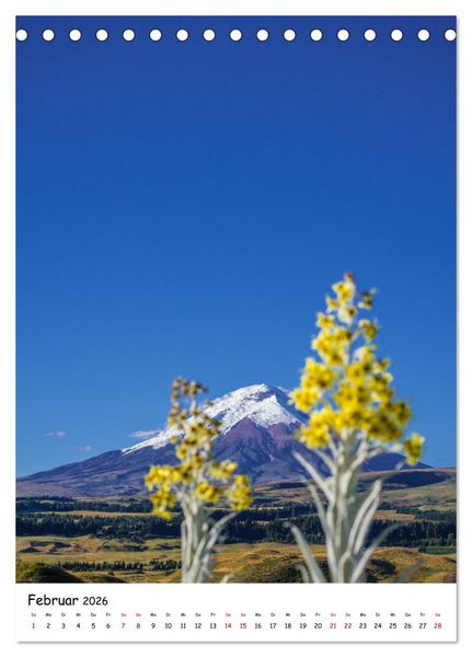 Produktbild: Traumhaftes Ecuador (Tischkalender 2026 DIN A5 hoch), CALVENDO Monatskalender