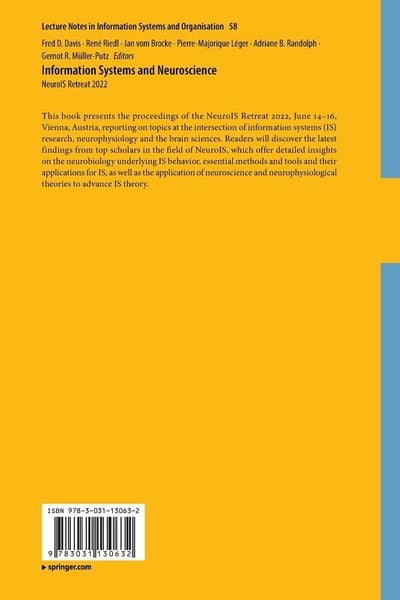 Produktbild: Information Systems and Neuroscience