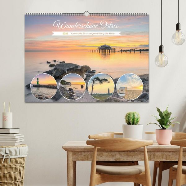 Produktbild: Wundersch&ouml;ne Ostsee - Traumhafte Stimmungen entlang der K&uuml;ste (Wandkalender 2026 DIN A2 quer), CALVENDO Monatskalender