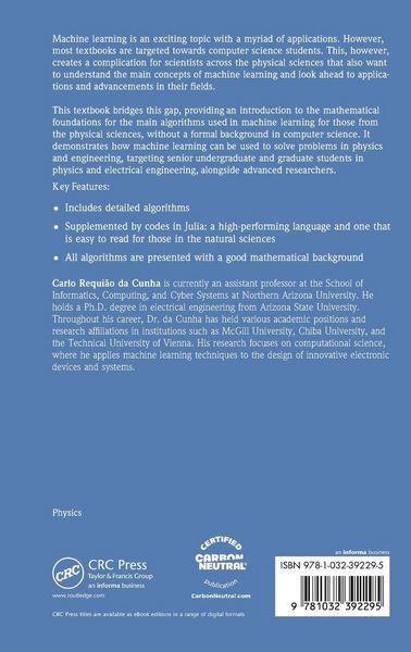 Produktbild: Machine Learning for the Physical Sciences