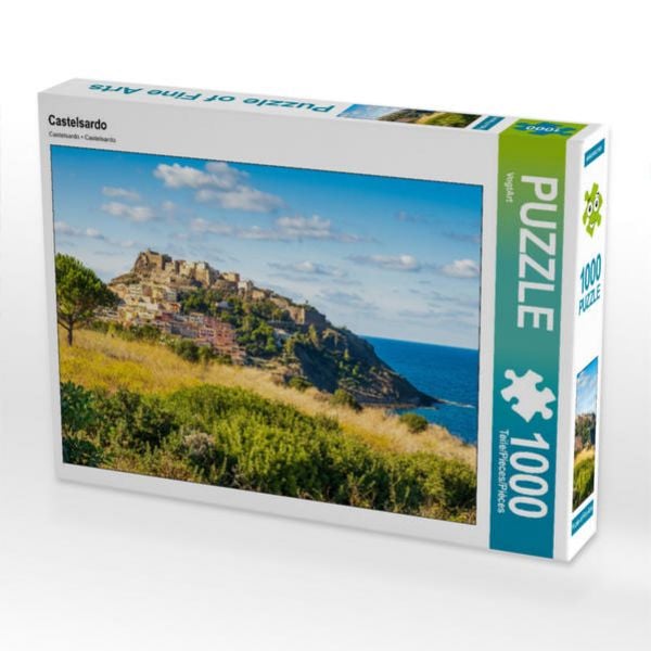 CALVENDO Puzzle Castelsardo | 1000 Teile Lege-Größe 64x48cm Foto-Puzzle für glückliche Stunden