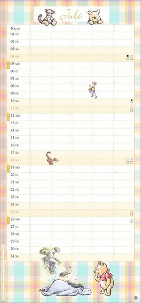 Produktbild: Winnie Puuh Familienplaner 2027