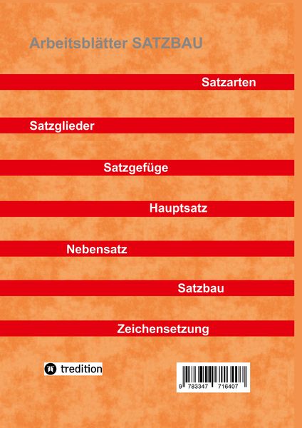 Produktbild: Arbeitsbl&auml;tter SATZBAU