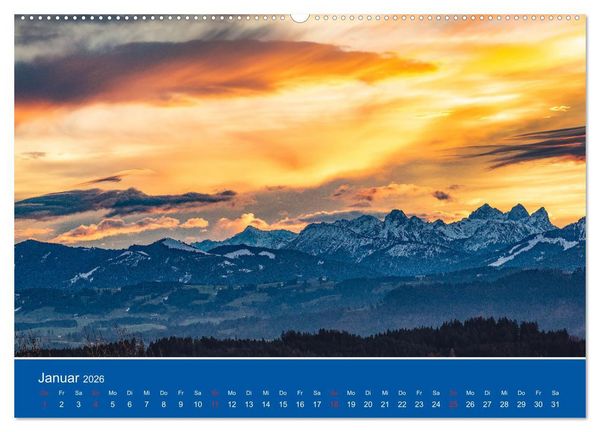 Produktbild: Wo das Allg&auml;u am sch&ouml;nsten ist (hochwertiger Premium Wandkalender 2026 DIN A2 quer), Kunstdruck in Hochglanz