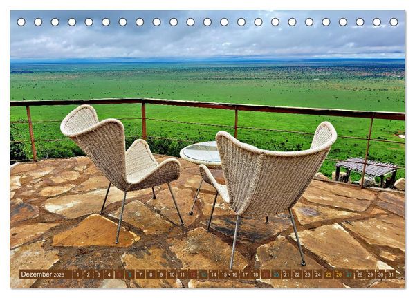 Produktbild: Im Einklang mit der Natur - Soroi Lions Bluff Lodge Kenia (Tischkalender 2026 DIN A5 quer), CALVENDO Monatskalender