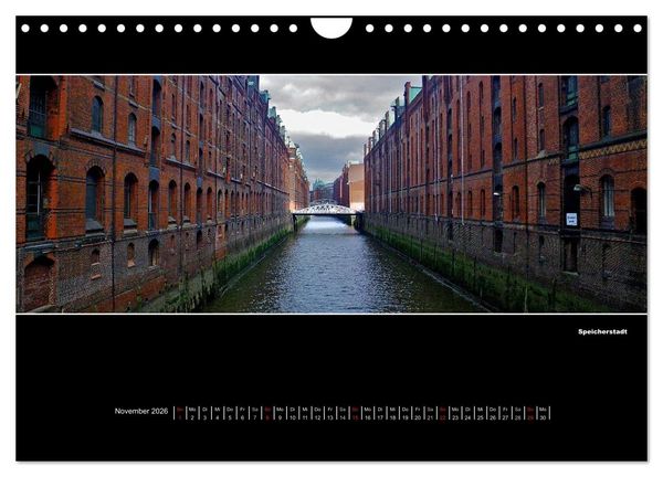 Produktbild: Hamburg Panoramen 2026 (Wandkalender 2026 DIN A4 quer), CALVENDO Monatskalender