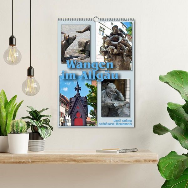 Produktbild: Wangen im Allg&auml;u und seine sch&ouml;nen Brunnen (Wandkalender 2027 DIN A3 hoch), CALVENDO Monatskalender