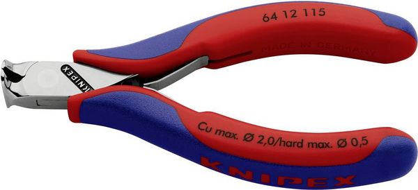 Produktbild: Knipex 64 12 115 Elektronik- u. Feinmechanik Vornschneider mit Facette 115mm