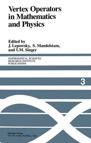 Produktbild: Vertex Operators in Mathematics and Physics