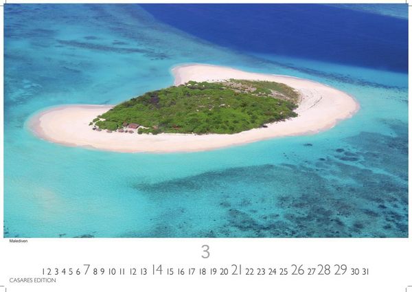 Produktbild: Trauminseln Kalender 2027 &ndash; Wandkalender | Fotokalender Naturkalender 35x50cm - Hochwertige Fotos von den sch&ouml;nsten Trauminseln weltweit &ndash; perfekt f&uuml;r Natur- und Reiseenthusiasten.