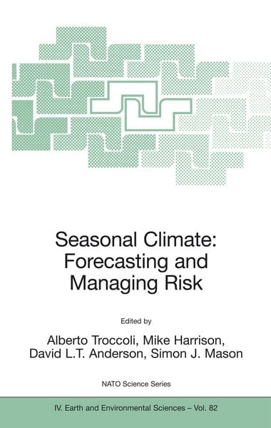Produktbild: Seasonal Climate: Forecasting and Managing Risk