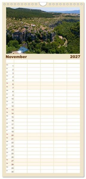 Produktbild: Familienplaner 2027 - Landschaften der T&uuml;rkei mit 5 Spalten (Wandkalender, 21 x 45 cm) CALVENDO