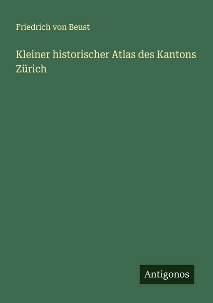 Produktbild: Kleiner historischer Atlas des Kantons Z&uuml;rich