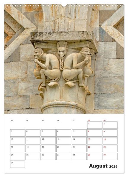 Produktbild: Pisa - Reiseplaner (hochwertiger Premium Wandkalender 2026 DIN A2 hoch), Kunstdruck in Hochglanz