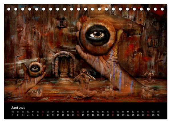Produktbild: Moderner Surrealismus (Tischkalender 2026 DIN A5 quer), CALVENDO Monatskalender