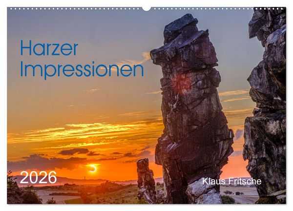 Harzer Impressionen - Natur, Kultur und Geschichte (Wandkalender 2026 DIN A2 quer), CALVENDO Monatskalender