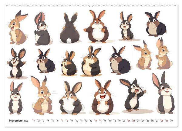 Produktbild: ComicZoo - eine lustige Tiertruppe (Wandkalender 2026 DIN A2 quer), CALVENDO Monatskalender