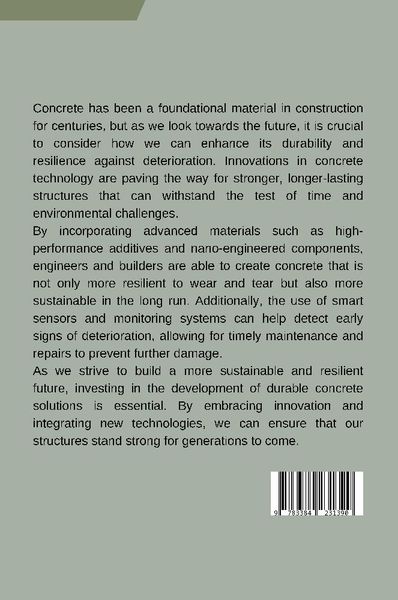 Produktbild: The Future of Concrete: Building Resilience Against Deterioration