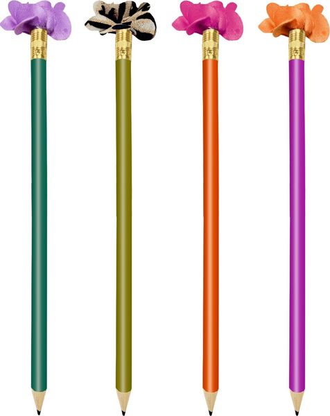 Produktbild: Karte mit Bleistift - Blumengr&uuml;&szlig;e - Sch&ouml;ner Schenken