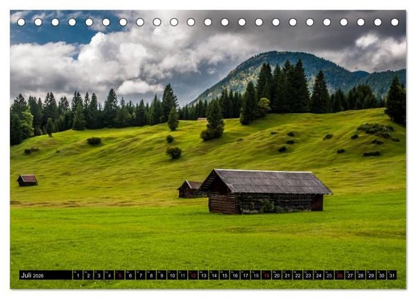 Produktbild: Traumlandschaft Werdenfelser Land - Teil I (Tischkalender 2026 DIN A5 quer), CALVENDO Monatskalender