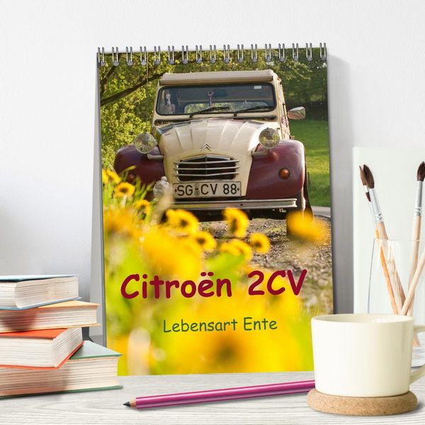 Produktbild: Citro&euml;n 2CV - Lebensart Ente (Tischkalender 2026 DIN A5 hoch), CALVENDO Monatskalender